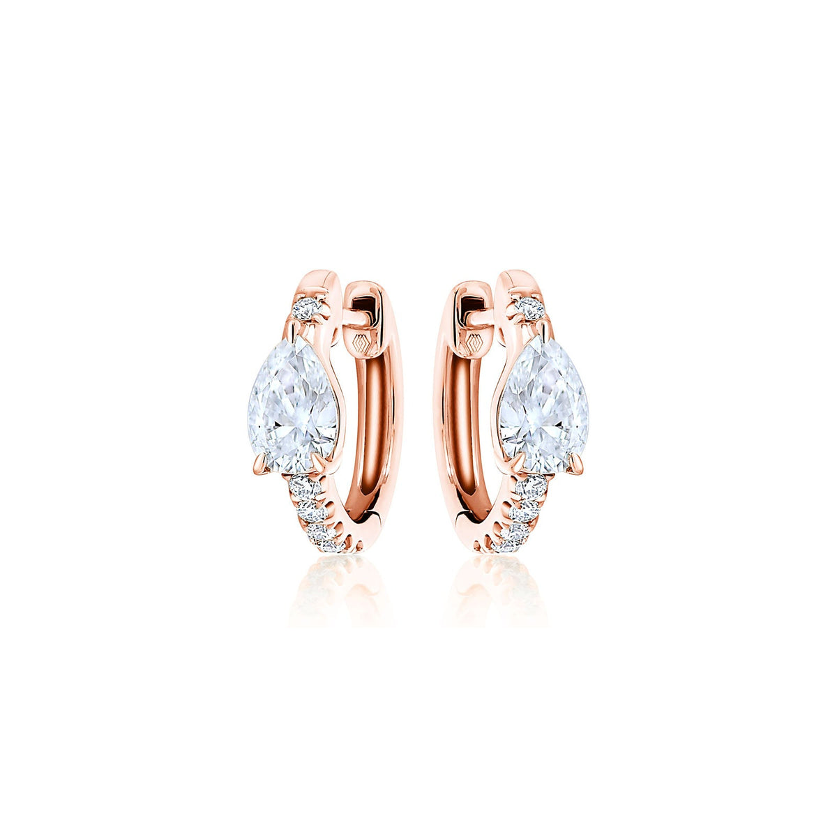 Diamond Huggie Earrings - 38876