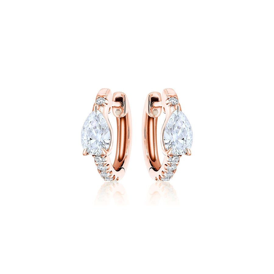 Diamond Huggie Earrings - 38876