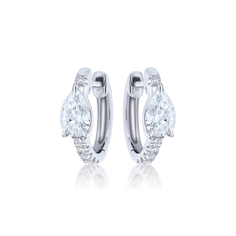 Diamond Huggie Earrings - 46661