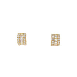 Diamond Huggie Earrings-Diamond Huggie Earrings - DEDRA05014