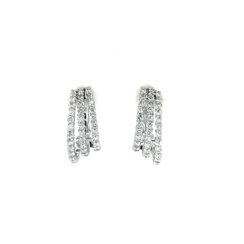 Diamond Huggie Earrings-Diamond Huggie Earrings - DEHEE05014