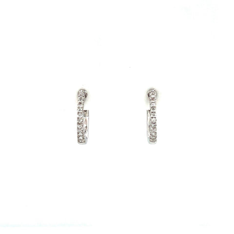 Diamond Huggie Earrings - DERDI00463