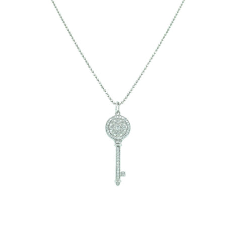 Diamond Key Necklace-Diamond Key Necklace - DNTIJ02213