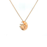 Rose Gold Diamond Necklace-Diamond Necklace -