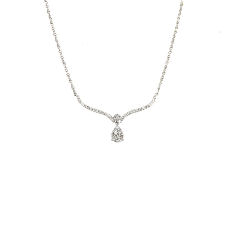 Diamond Necklace-Diamond Necklace - DNRDI00166
