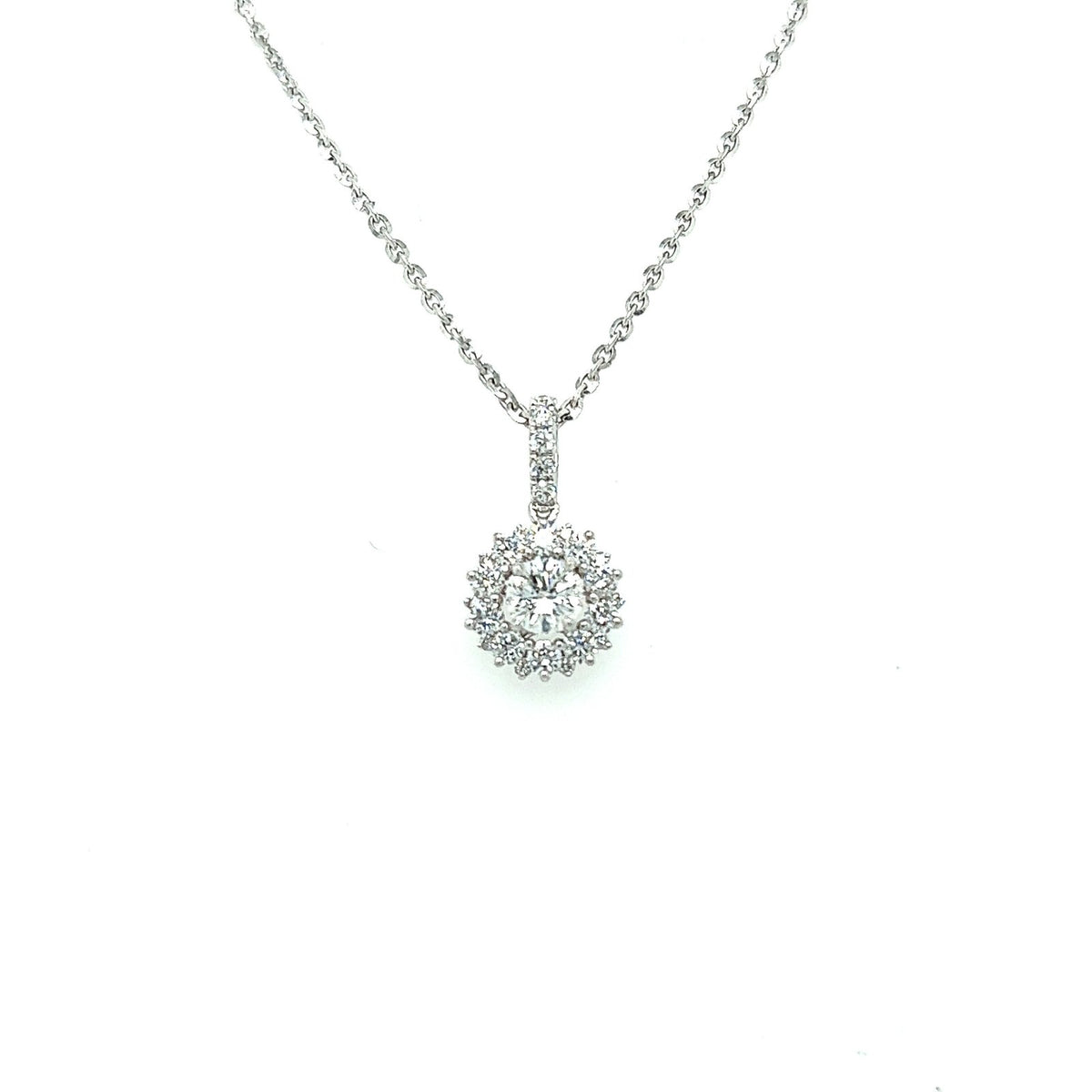 Diamond Pendant and Chain - DNJST04710