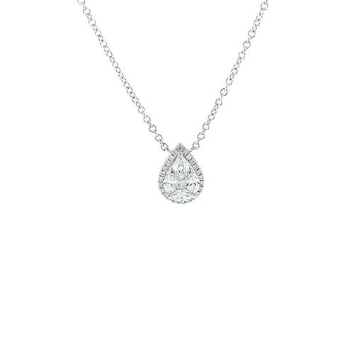 Diamond Pendant and Chain -