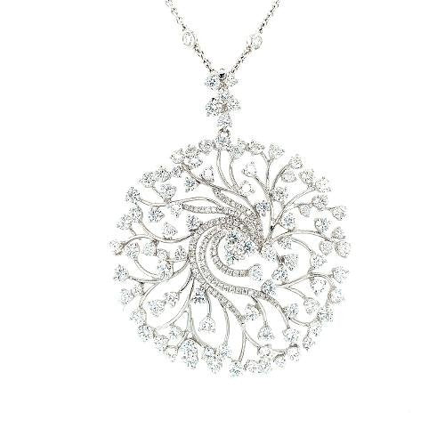 Diamond Pendant and Chain-Diamond Pendant and Chain -