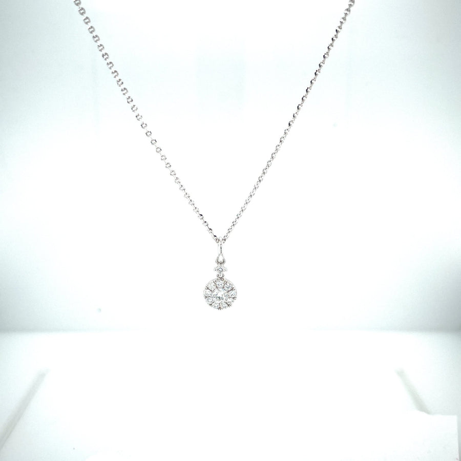 Diamond Pendant and Chain -