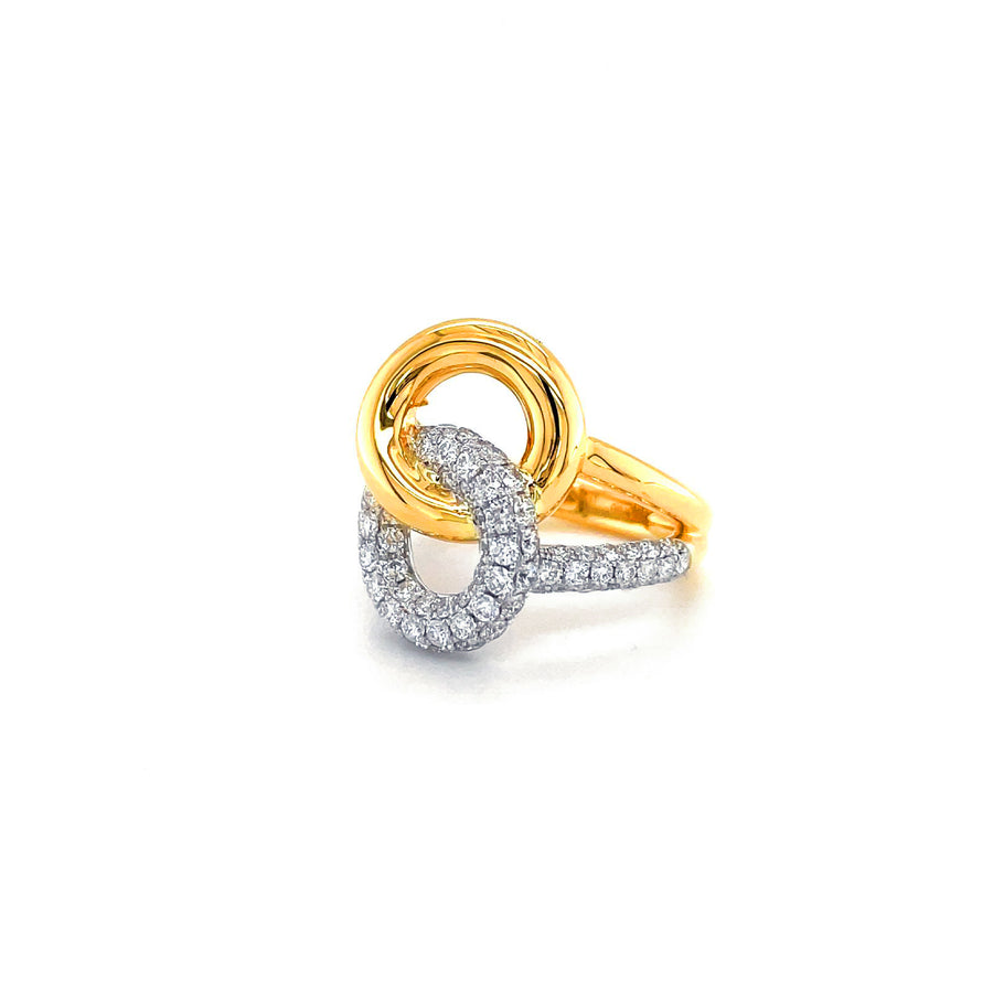 Diamond Ring Two Tone - DRDRA10223