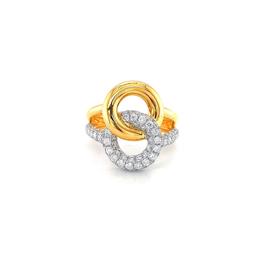 Diamond Ring Two Tone - DRDRA10223
