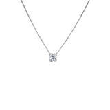 Diamond Solitaire Pendant and Chain -