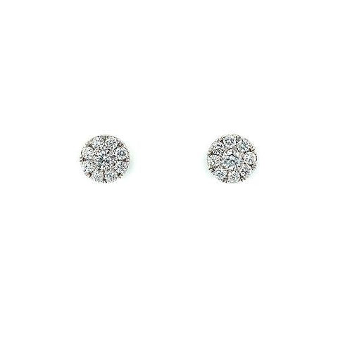 Diamond Stud Earrings-Diamond Stud Earrings -