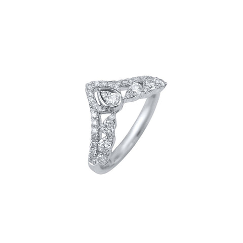 Diamond "V" Ring - DRRDI00073