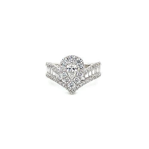 Diamond "V" Ring -