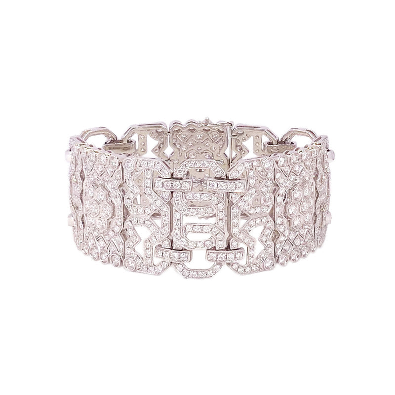 Diamond Wide Bracelet-Diamond Bracelet - Bracelets - CH Premier Jewelers