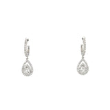 Drop Diamond Earrings-Drop Diamond Earrings - DERDI00547