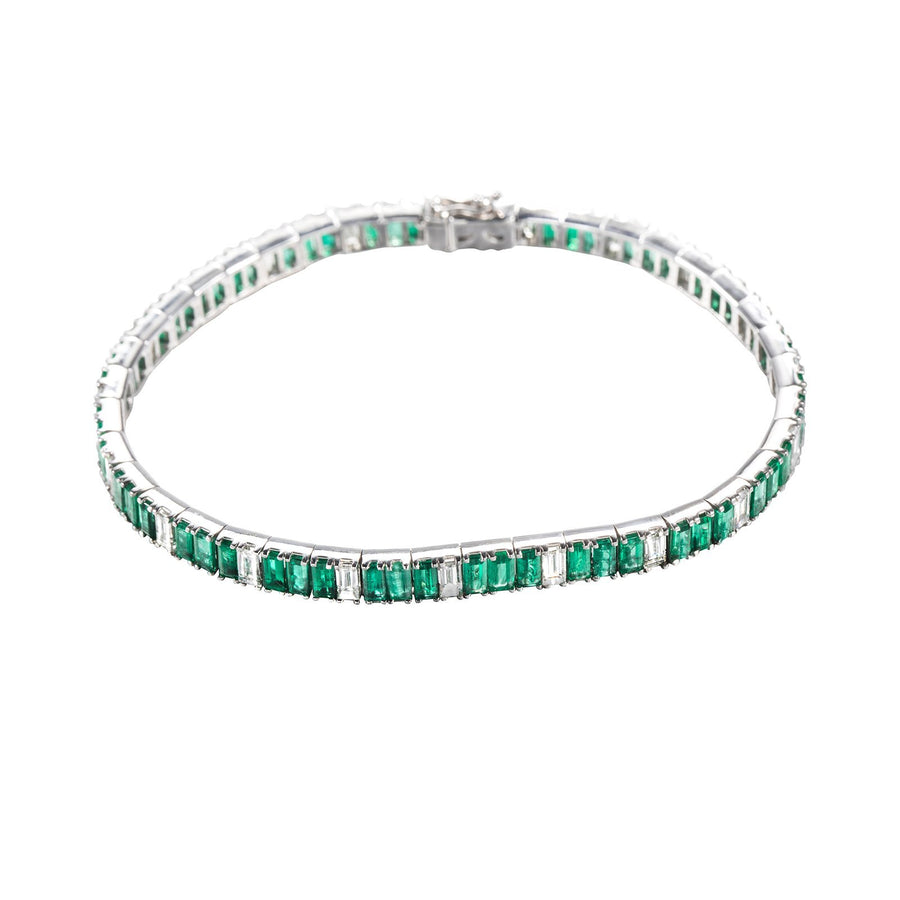 Emerald and Diamond Bracelet - EBNEL00046