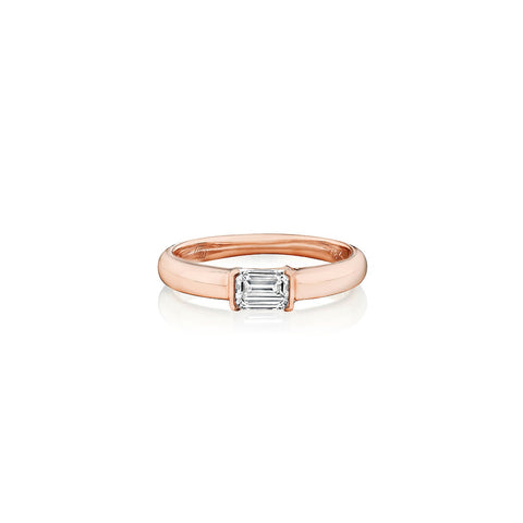 Emerald Cut Diamond Ring-Emerald Cut Diamond Ring - 46812