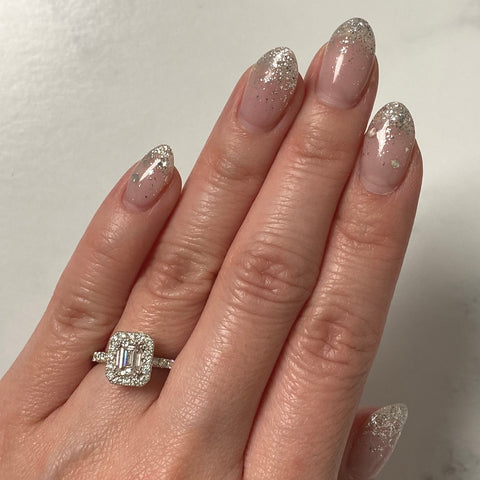 Emerald-cut Engagement Ring-Emerald-cut Engagement Ring -