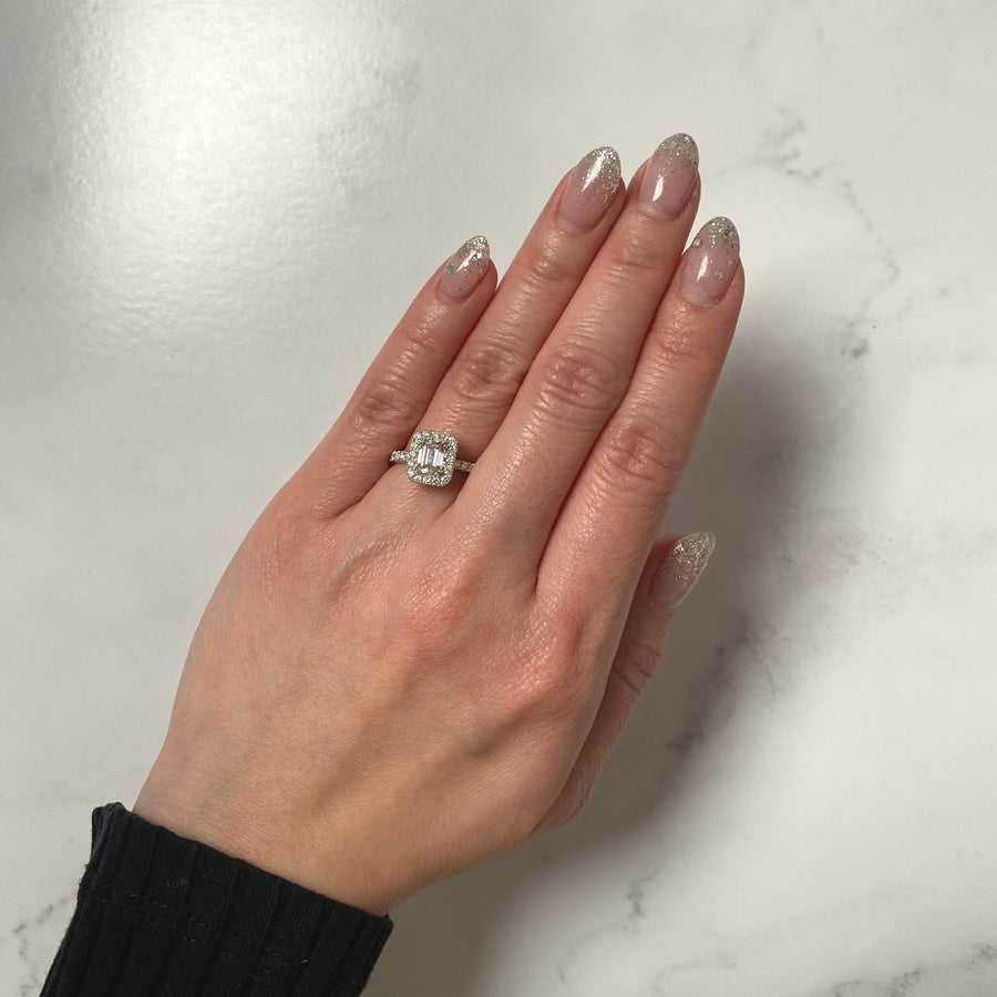 Emerald-cut Engagement Ring -