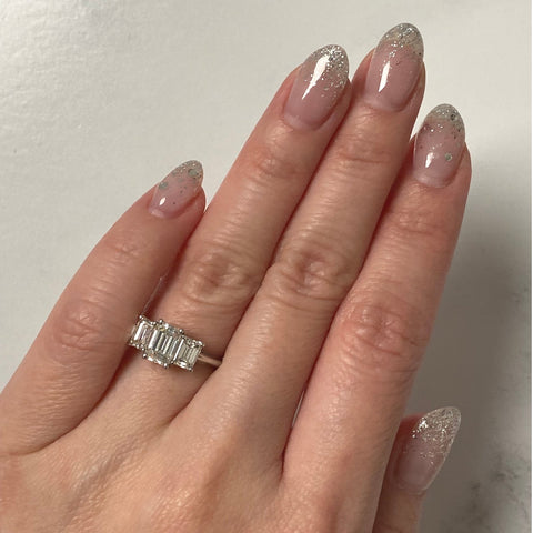 Emerald-cut Engagement Ring - DRIMA00055