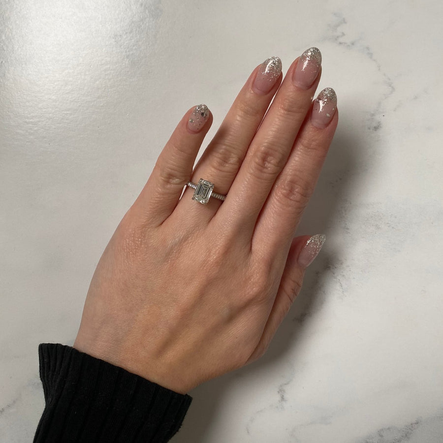 Emerald-cut Engagement Ring - DRJST01955