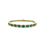 Emerald Diamond Bracelet-Emerald Diamond Bracelet - EBHEE00046