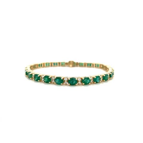 Emerald Diamond Bracelet - EBHEE00046