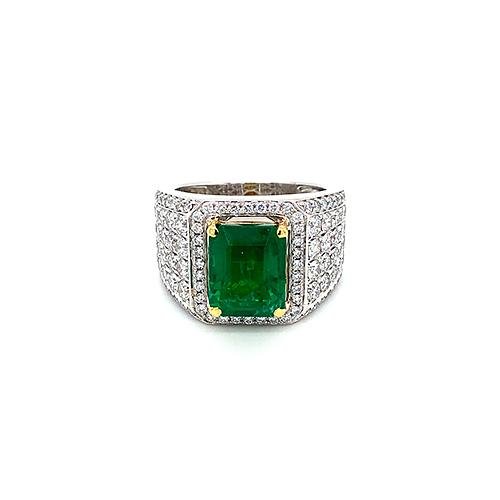 Emerald Diamond Ring -