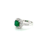 Emerald Diamond Ring-Emerald Diamond Ring -