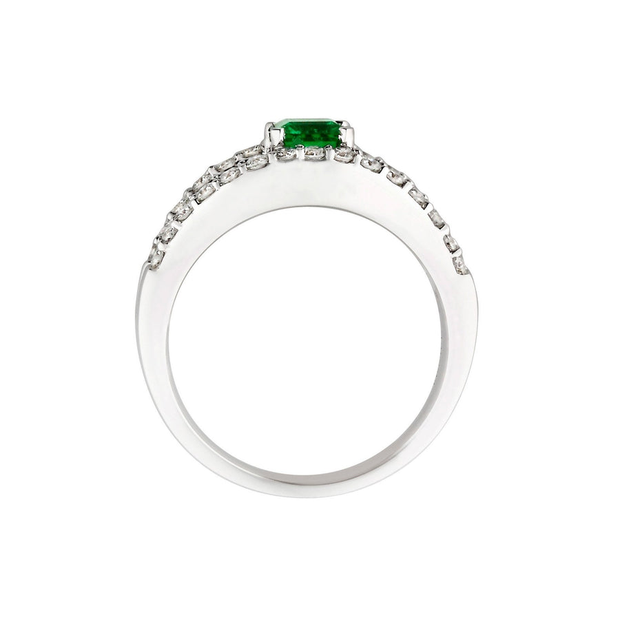Emerald Diamond Ring - ERNEL00224