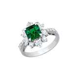 Emerald Diamond Ring - ERNEL00240