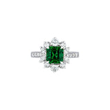 Emerald Diamond Ring - ERNEL00240