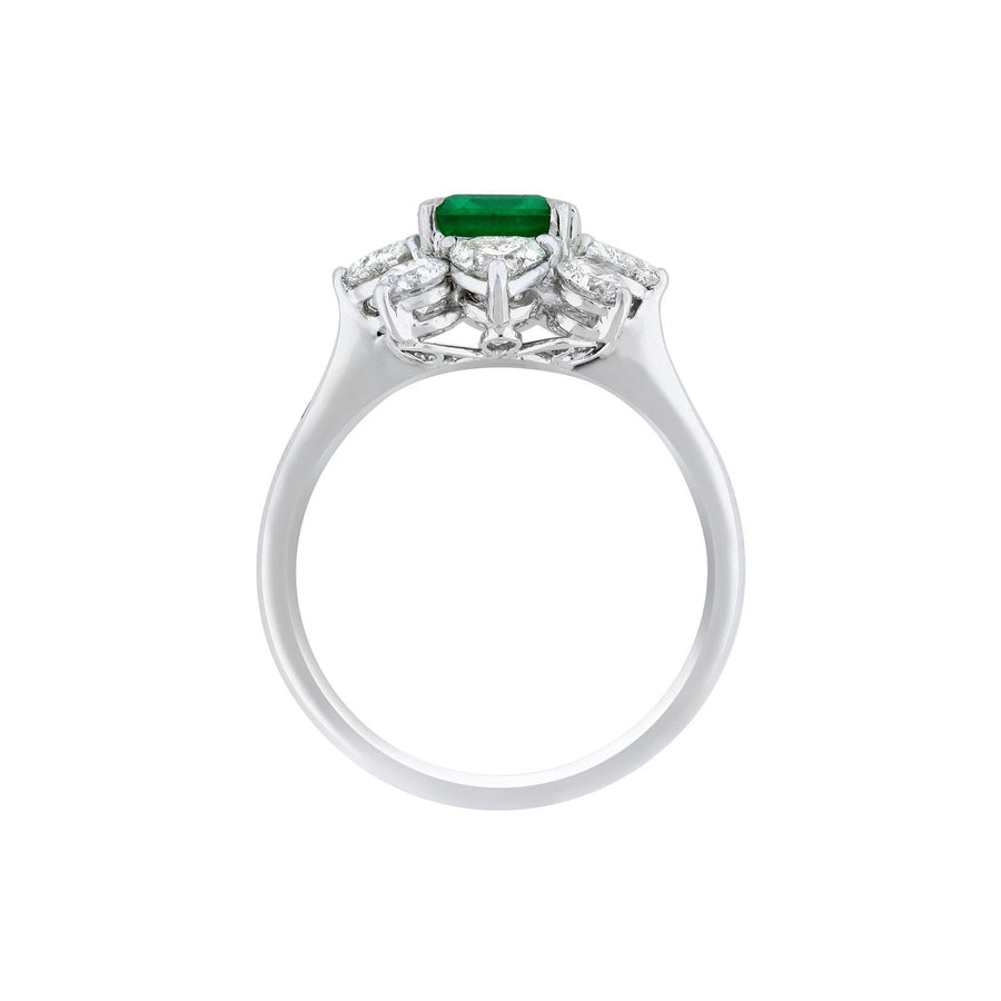Emerald Diamond Ring - ERNEL00257