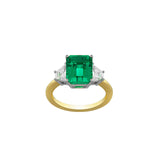 Emerald Diamond Ring-Emerald Diamond Ring -