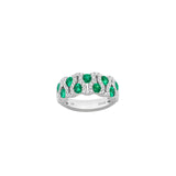 Emerald Diamond Ring-Emerald Diamond Ring - R6234-EM