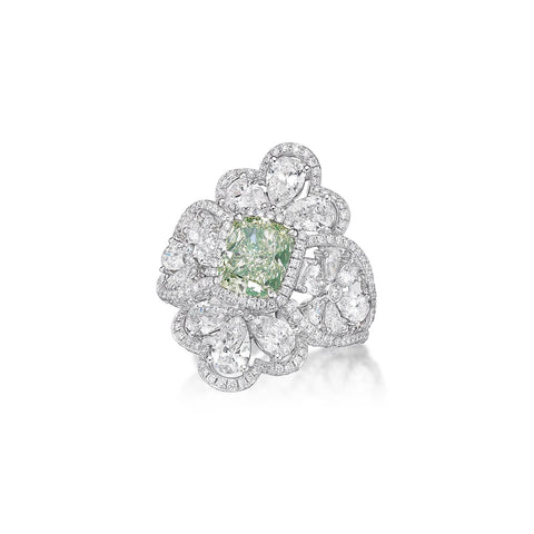 Fancy Color Diamond Ring-Fancy Color Diamond Ring - DRKHN10199