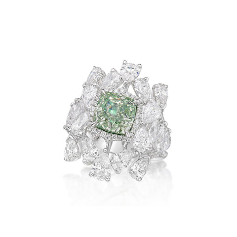 Fancy Color Diamond Ring-Fancy Color Diamond Ring - DRKHN10207