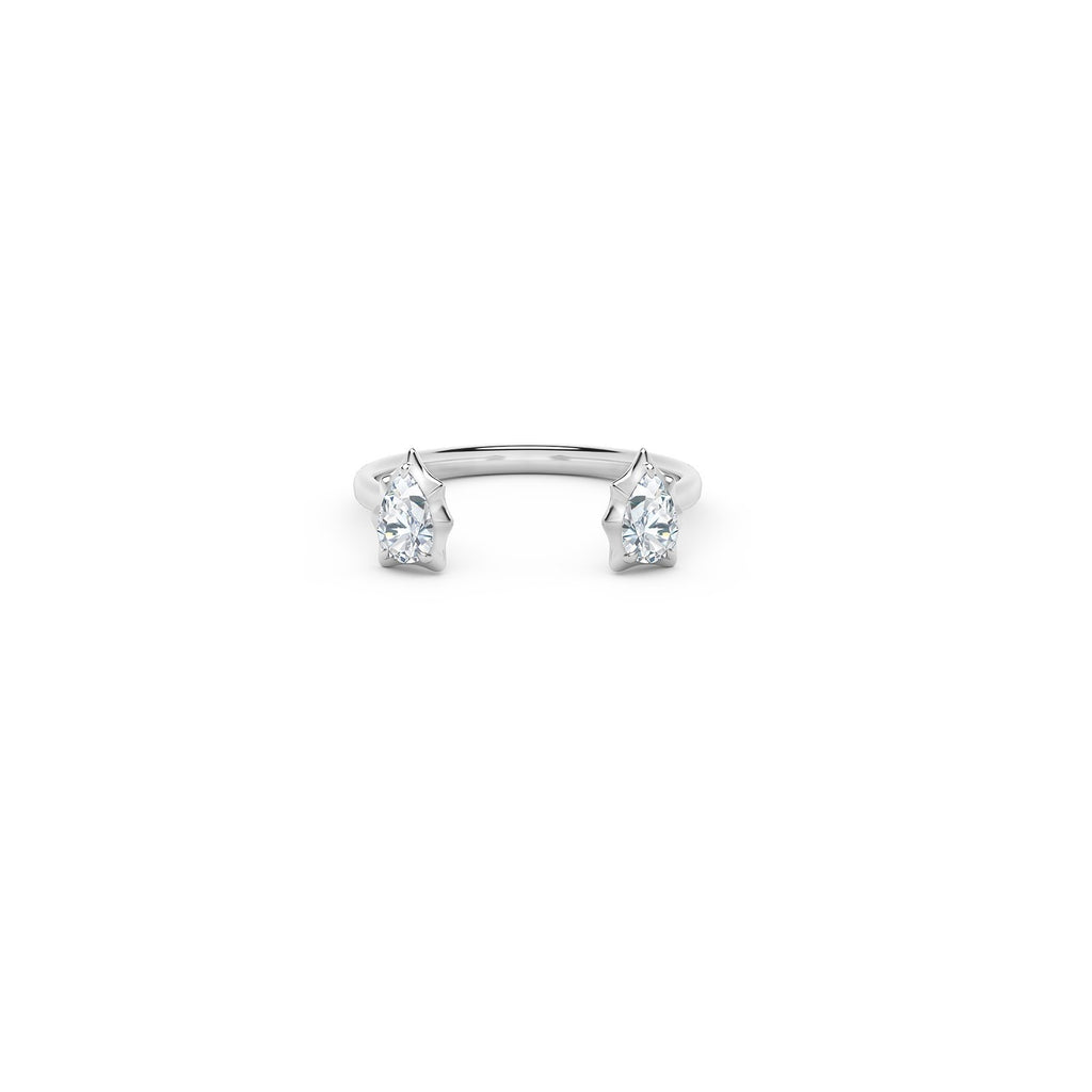 Forevermark Alchemy Envoy Two Stone Open Stackable Ring -