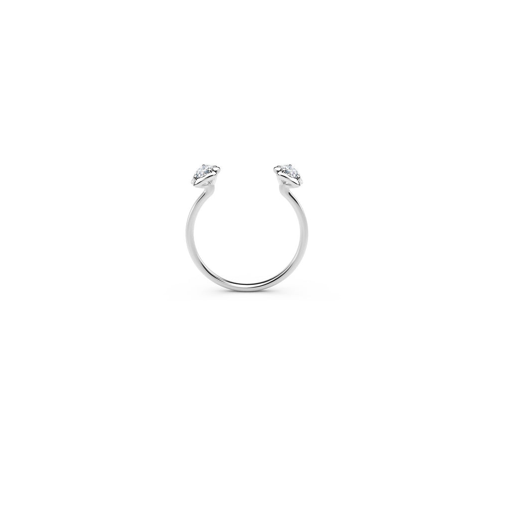 Forevermark Alchemy Envoy Two Stone Open Stackable Ring -