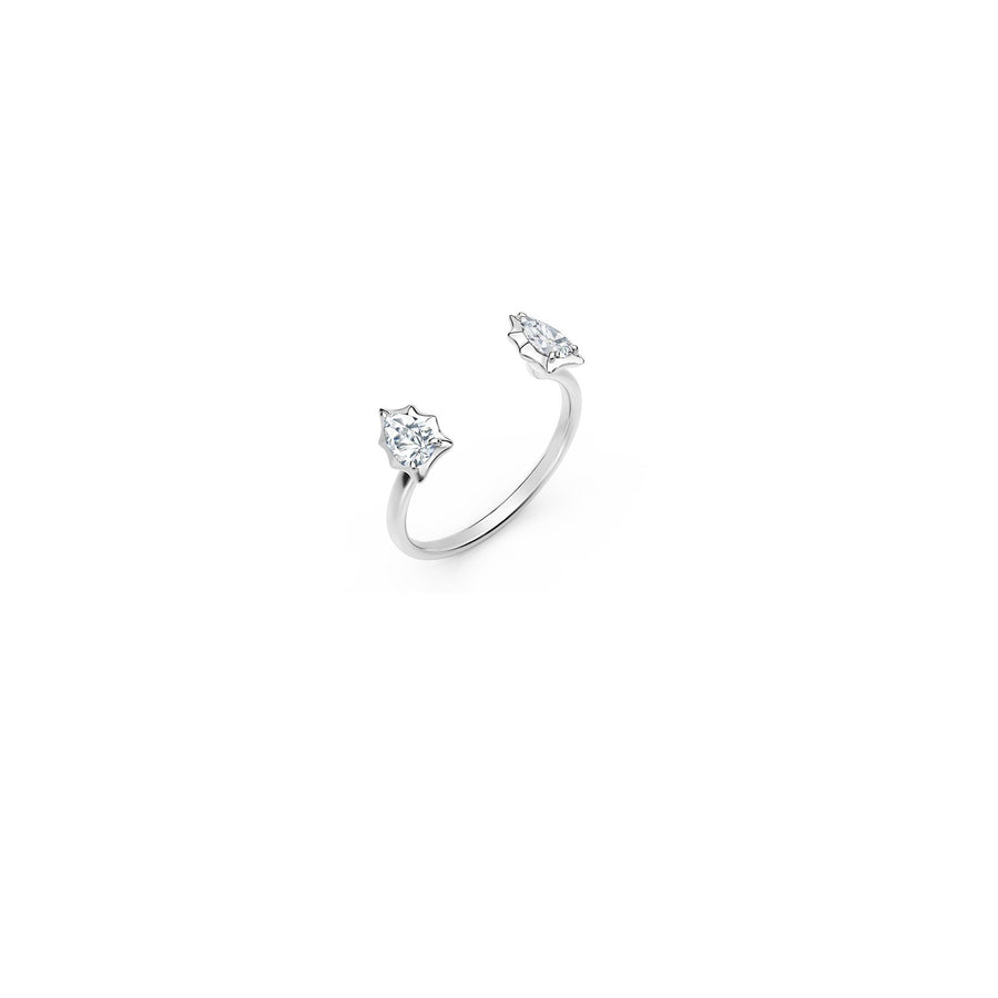 Forevermark Alchemy Envoy Two Stone Open Stackable Ring -