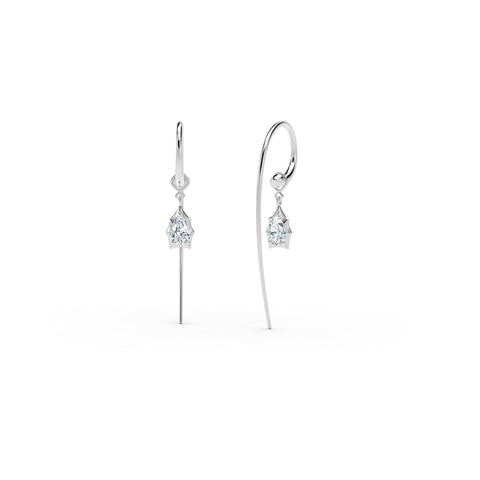 De Beers Forevermark Alchemy Maverick Large Hoops With Single Drops-Forevermark Alchemy Maverick Large Hoops With Single Drops -