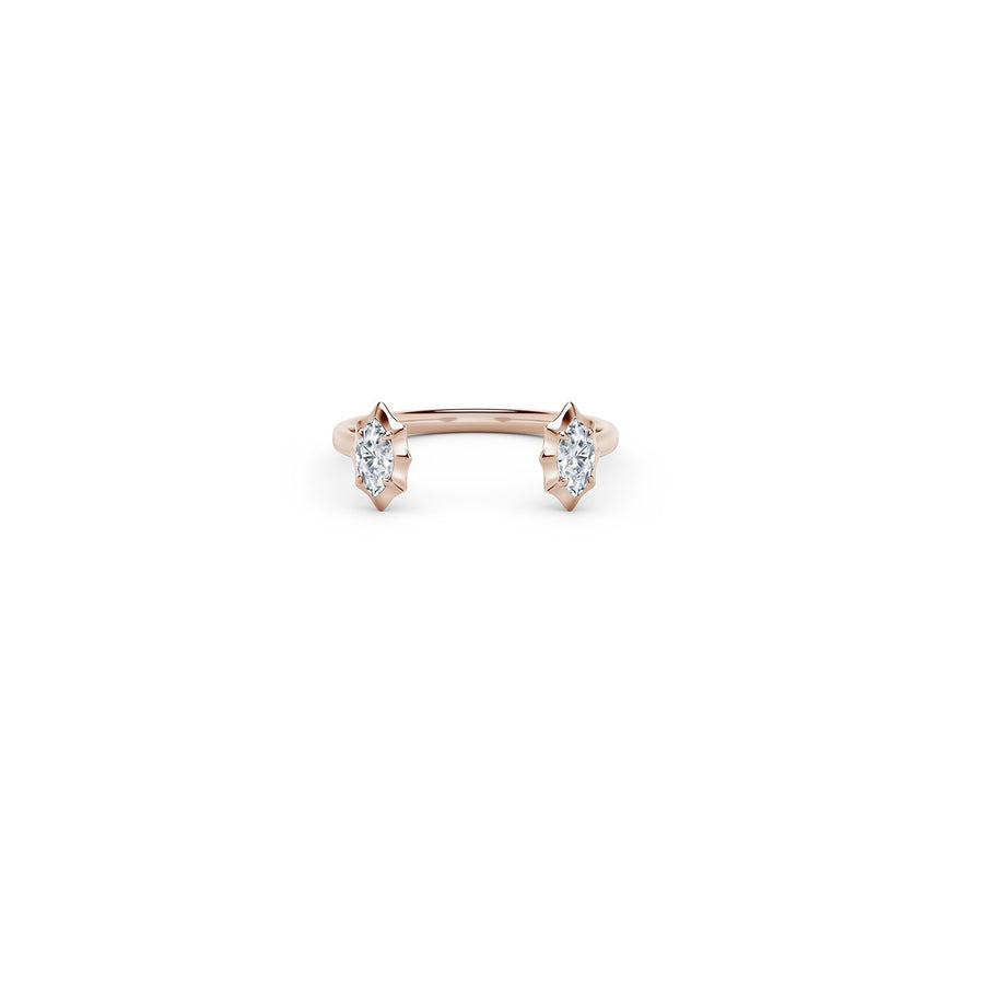Forevermark Alchemy Maverick Two Stone Open Stackable Ring -