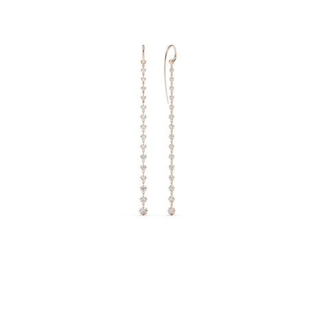De Beers Forevermark Alchemy Sophisticate Large Hoops With Long Drops-Forevermark Alchemy Sophisticate Large Hoops With Long Drops -