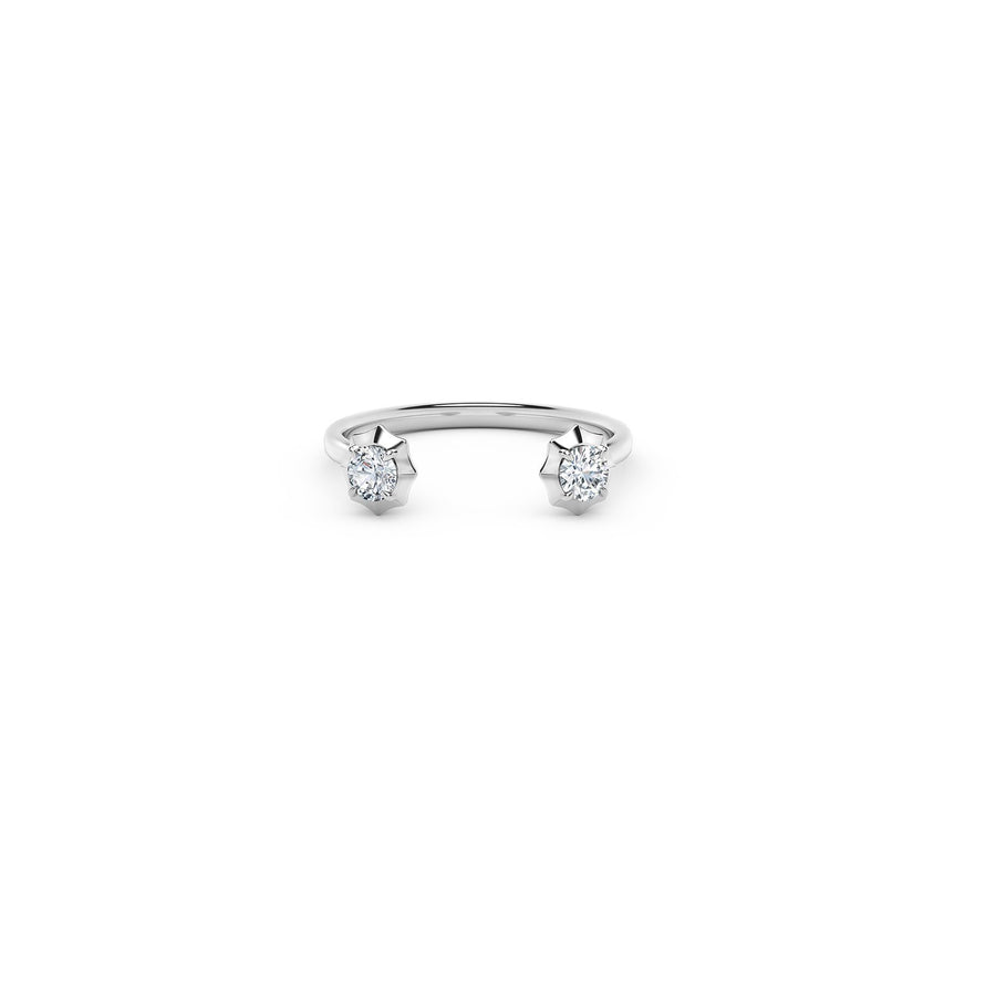 Forevermark Alchemy Sophisticate Two Tone Open Stackable Ring -
