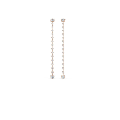 De Beers Forevermark Alchemy Vanguard Large Hoops With Long Drops-Forevermark Alchemy Vanguard Large Hoops With Long Drops -