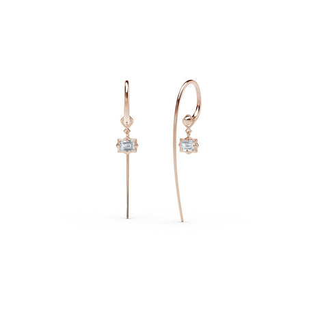 De Beers Forevermark Alchemy Vanguard Large Hoops With Single Drops-Forevermark Alchemy Vanguard Large Hoops With Single Drops -