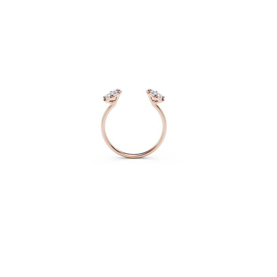 Forevermark Alchemy Vanguard Two Stone Open Stackable Ring -