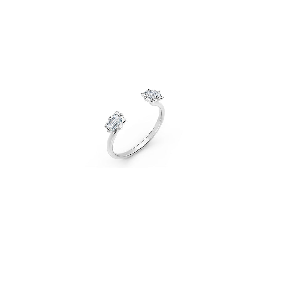 Forevermark Alchemy Vanguard Two Stone Open Stackable Ring -